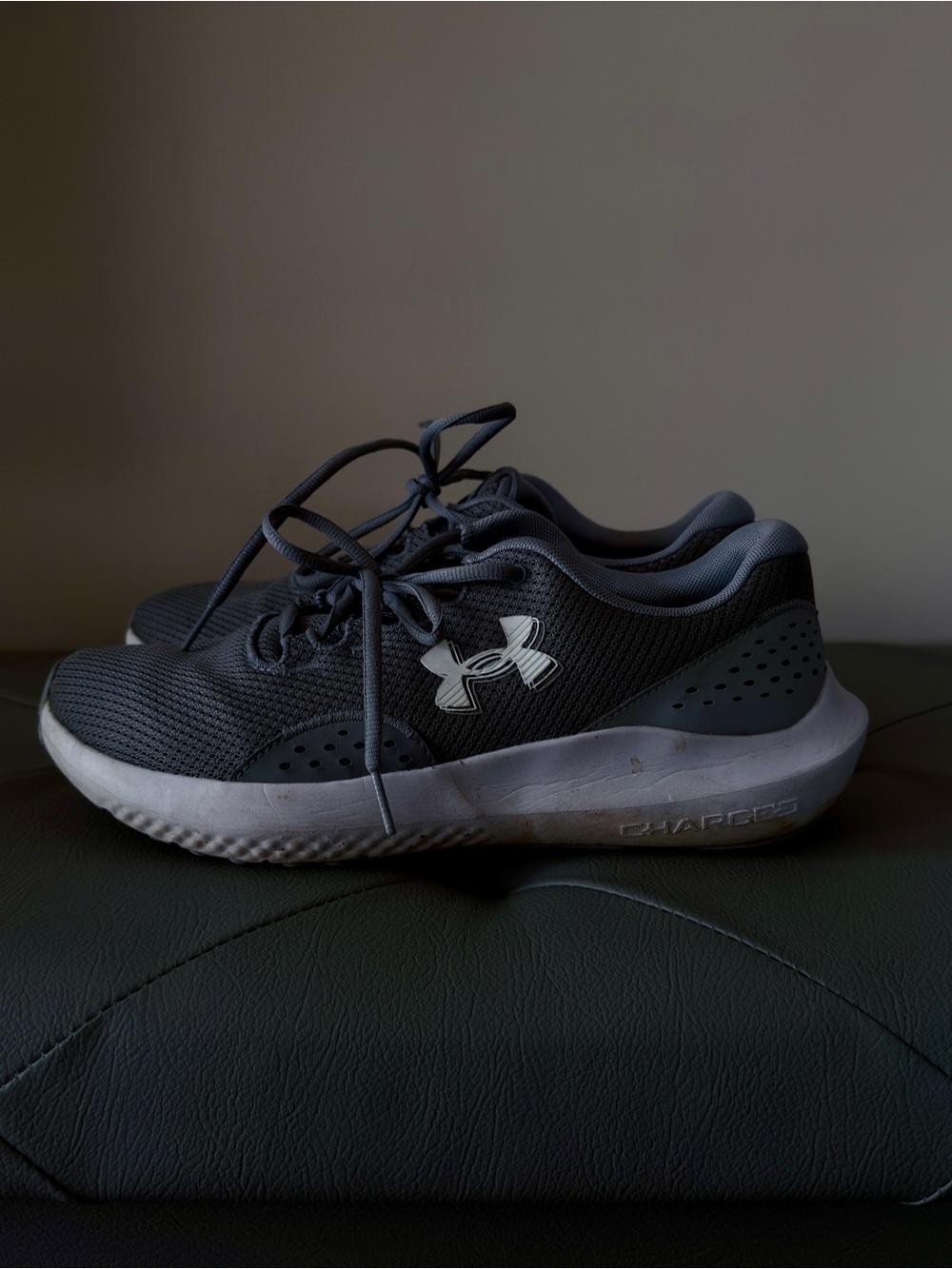 Under Armour Men's Grey Charged Cushioning Running Shoes